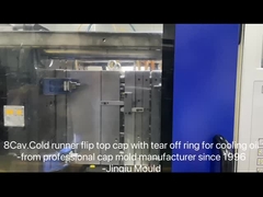 8cavidad 28mm cuello anti-robo tapa de giro para la botella de jugo molde corredor de frío