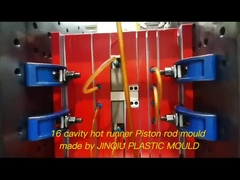 Molde de plástico PP para varilla de pistón de bomba de loción semicaliente de 16 cavidades para cuidado personal