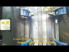 8cavidades de conductor en frío D35 anti-robo moldes de tapa HDPE para productos químicos